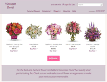 Tablet Screenshot of moonstarflorist.net